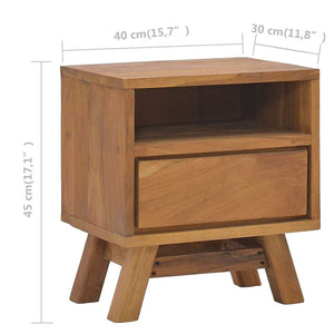 Κομοδίνο 40 x 30 x 45 εκ. από Μασίφ Ξύλο Teak