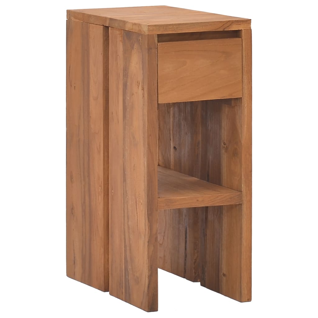 Κομοδίνο 20 x 35 x 50 εκ. από Μασίφ Ξύλο Teak - Pakobazaar