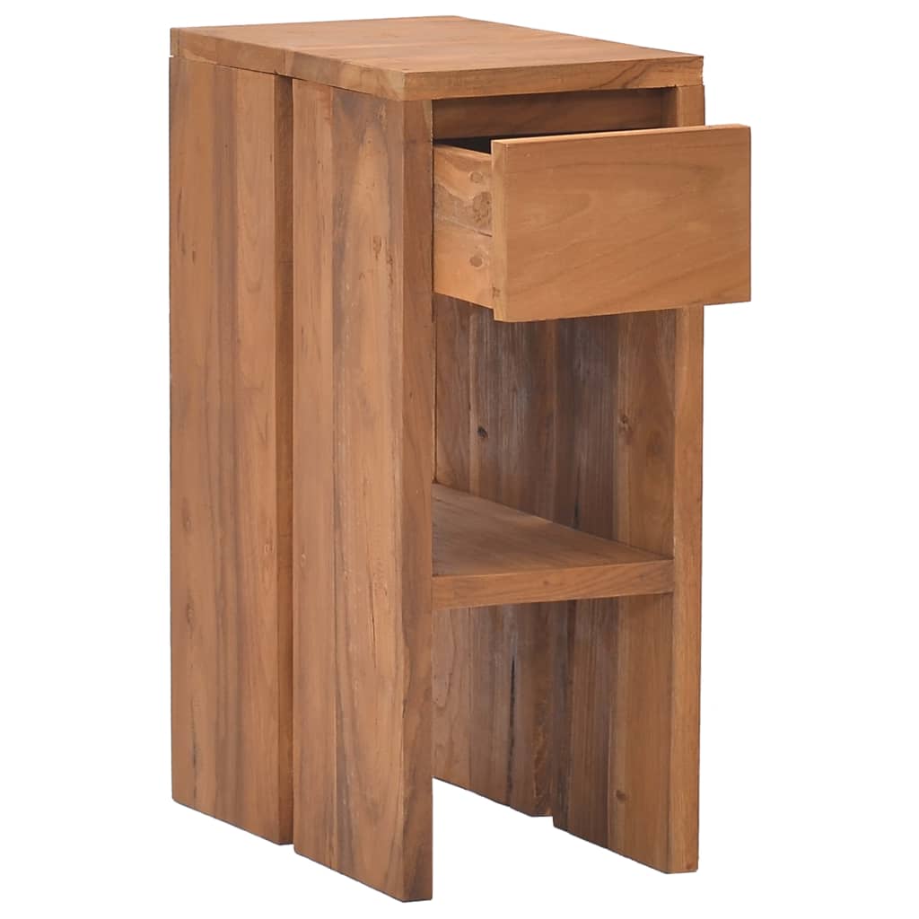 Κομοδίνο 20 x 35 x 50 εκ. από Μασίφ Ξύλο Teak - Pakobazaar