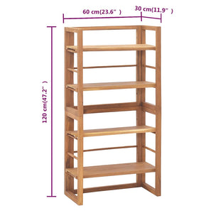 Ράφια 60x30x120 εκ. από Μασίφ Ξύλο Teak - Pakobazaar
