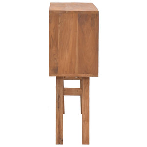 Τραπέζι Κονσόλα 80 x 30 x 80 εκ. από Μασίφ Ξύλο Teak - Pakobazaar