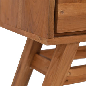 Τραπέζι Κονσόλα 80 x 30 x 80 εκ. από Μασίφ Ξύλο Teak - Pakobazaar
