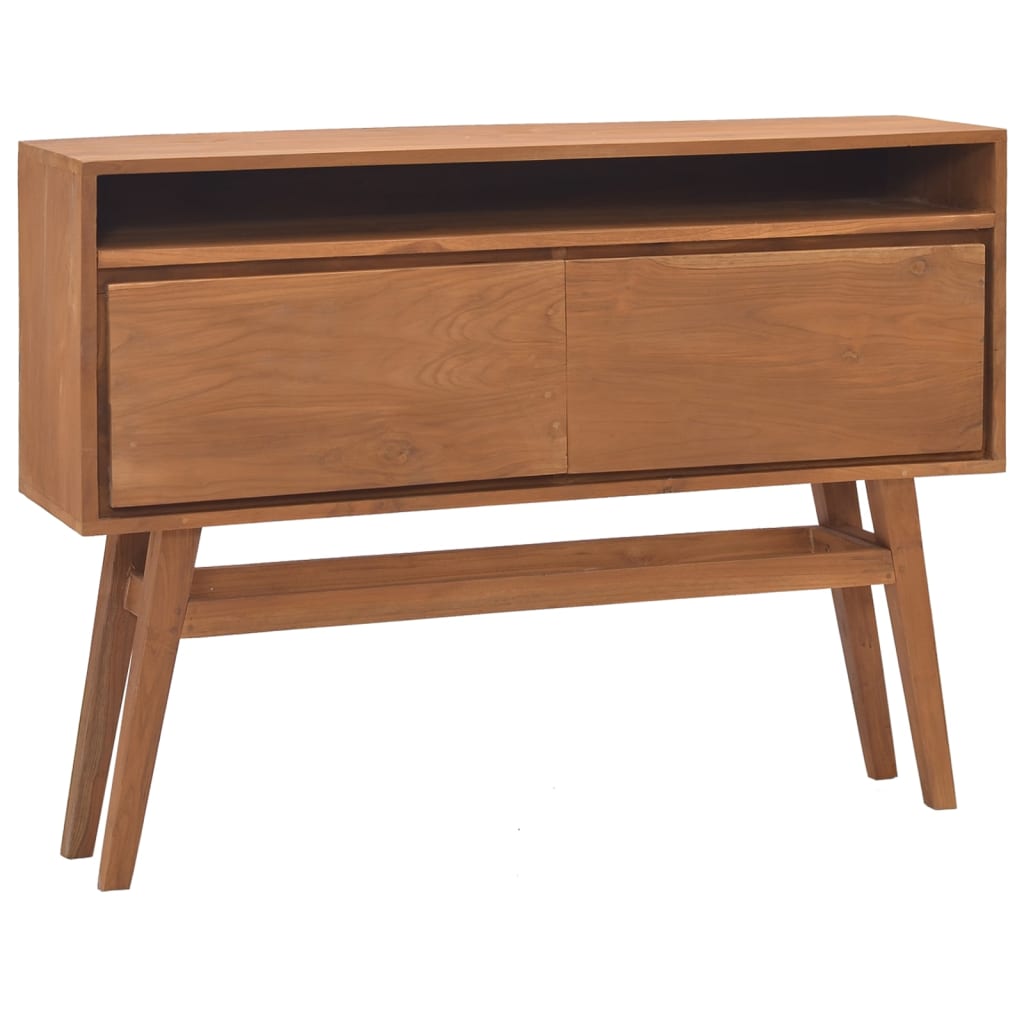 Τραπέζι Κονσόλα 110x30x79 εκ. από Μασίφ Ξύλο Teak