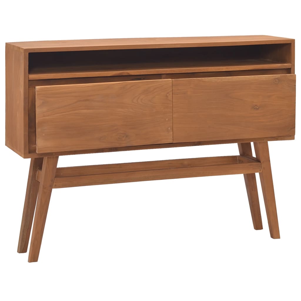 Τραπέζι Κονσόλα 110x30x79 εκ. από Μασίφ Ξύλο Teak