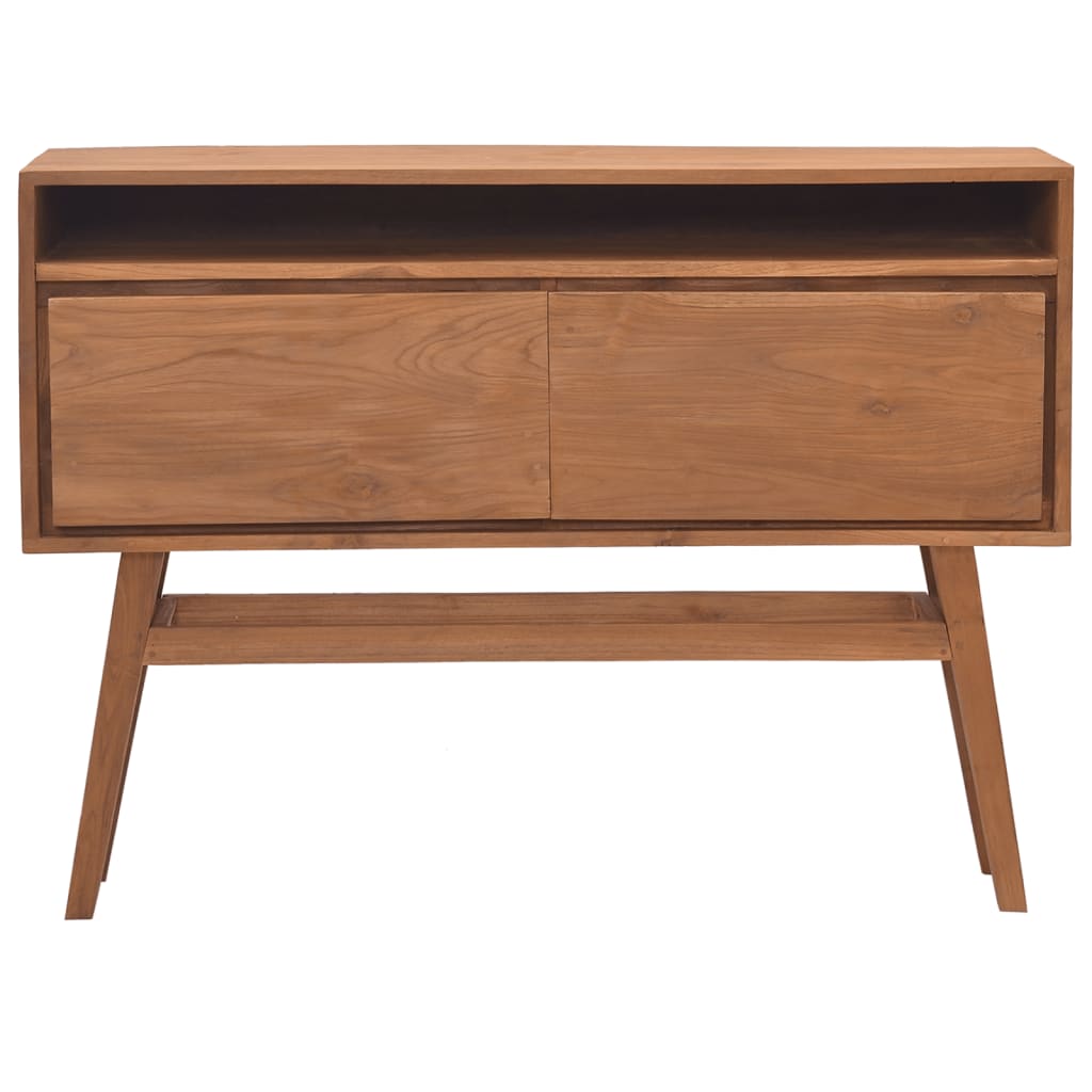 Τραπέζι Κονσόλα 110x30x79 εκ. από Μασίφ Ξύλο Teak