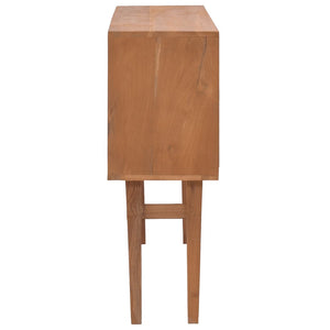 Τραπέζι Κονσόλα 110x30x79 εκ. από Μασίφ Ξύλο Teak
