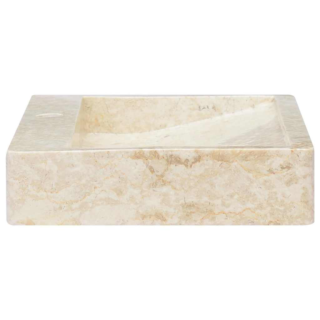 Νιπτήρας Κρεμ 58 x 39 x 10 εκ. Μαρμάρινος