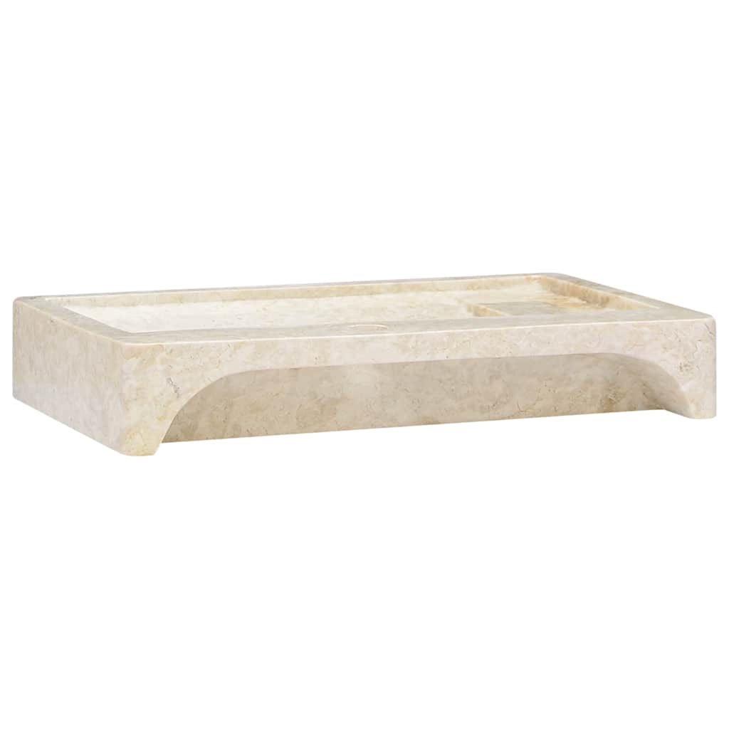 Νιπτήρας Κρεμ 58 x 39 x 10 εκ. Μαρμάρινος