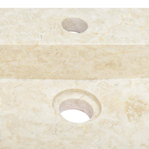 Νιπτήρας Κρεμ 58 x 39 x 10 εκ. Μαρμάρινος