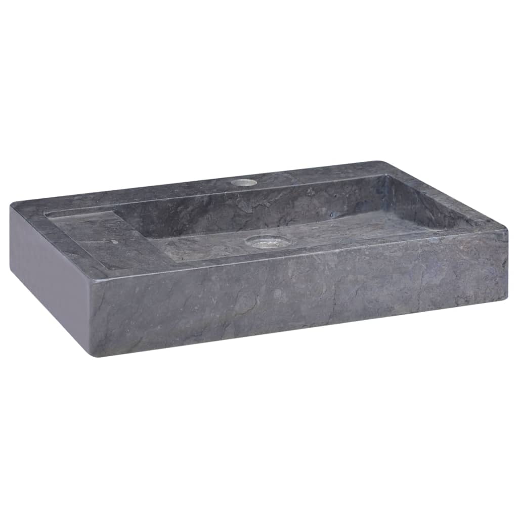Νιπτήρας Μαύρος 58 x 39 x 10 εκ. Μαρμάρινος - PAKOBAZAAR