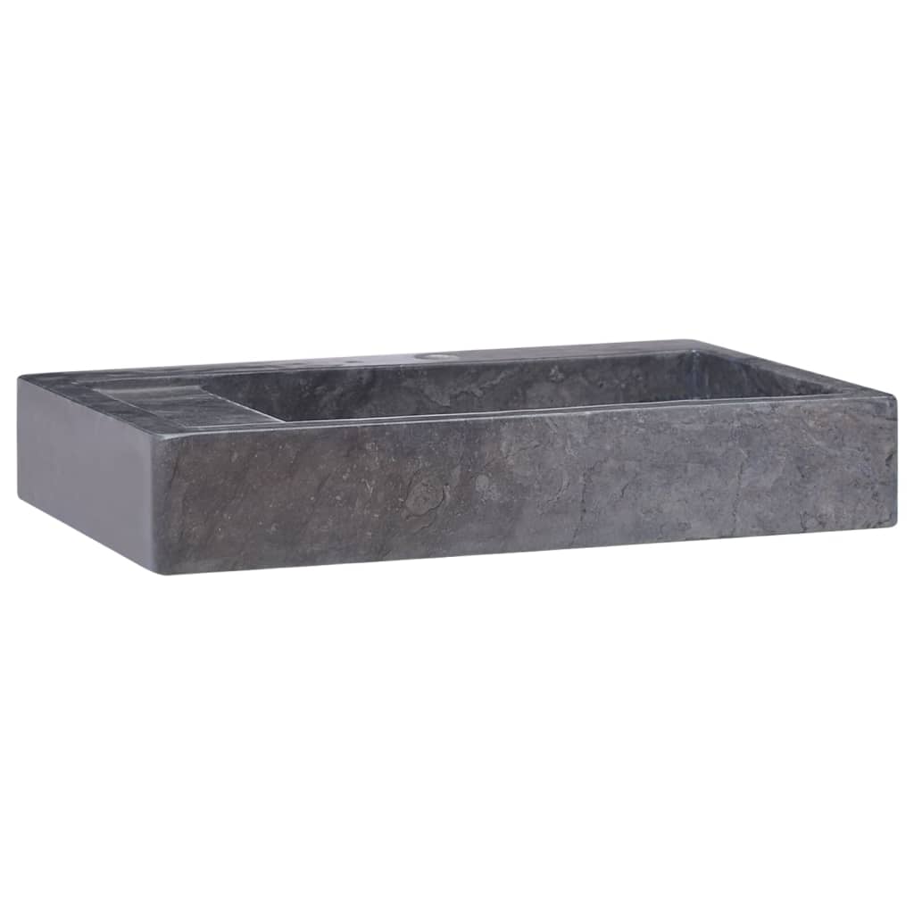 Νιπτήρας Μαύρος 58 x 39 x 10 εκ. Μαρμάρινος - PAKOBAZAAR