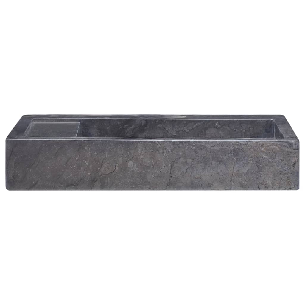 Νιπτήρας Μαύρος 58 x 39 x 10 εκ. Μαρμάρινος - PAKOBAZAAR