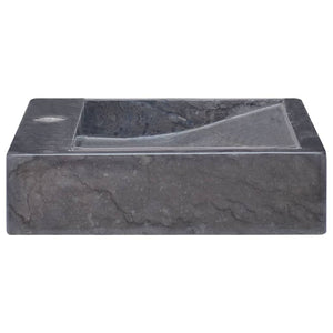 Νιπτήρας Μαύρος 58 x 39 x 10 εκ. Μαρμάρινος - PAKOBAZAAR