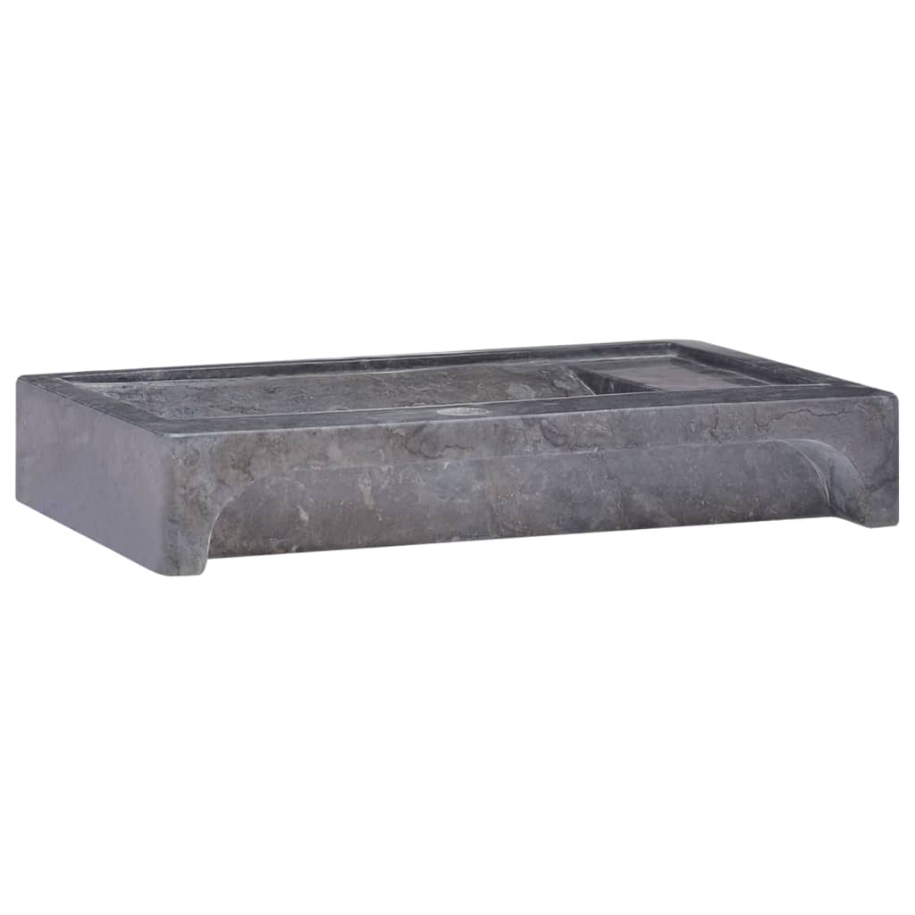 Νιπτήρας Μαύρος 58 x 39 x 10 εκ. Μαρμάρινος - PAKOBAZAAR