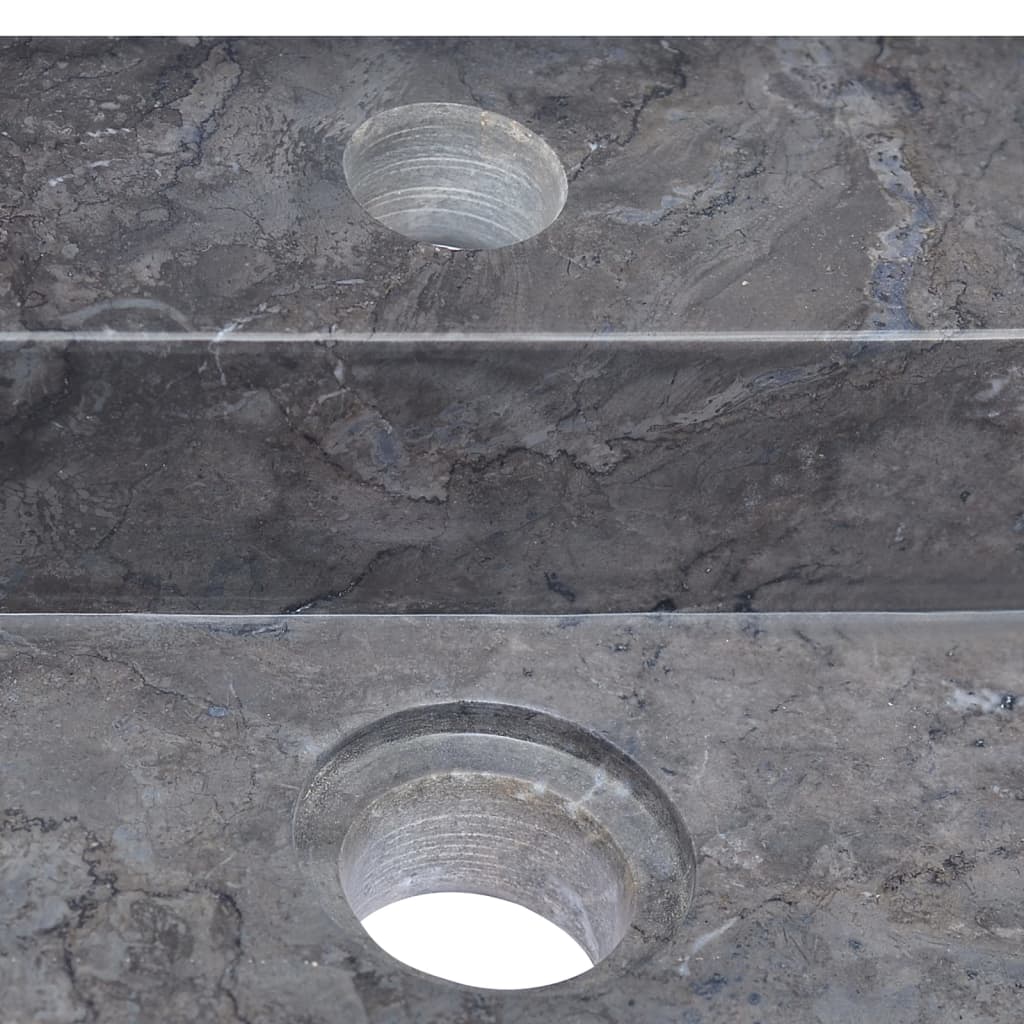 Νιπτήρας Μαύρος 58 x 39 x 10 εκ. Μαρμάρινος - PAKOBAZAAR