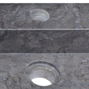 Νιπτήρας Μαύρος 58 x 39 x 10 εκ. Μαρμάρινος - PAKOBAZAAR