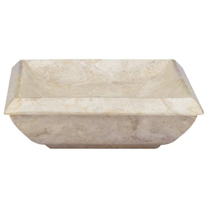 Νιπτήρας Κρεμ 50 x 35 x 10 εκ. Μαρμάρινος - PAKOBAZAAR