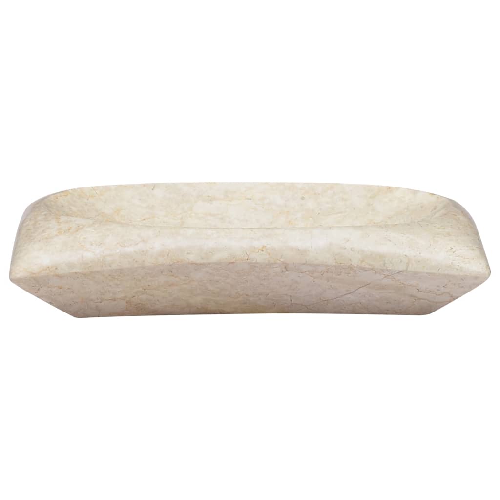 Νιπτήρας Κρεμ 50 x 35 x 10 εκ. Μαρμάρινος - PAKOBAZAAR