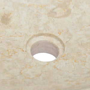 Νιπτήρας Κρεμ 50 x 35 x 10 εκ. Μαρμάρινος - Pakobazaar