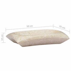 Νιπτήρας Κρεμ 50 x 35 x 10 εκ. Μαρμάρινος - Pakobazaar