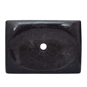 Νιπτήρας Μαύρος 50 x 35 x 10 εκ. Μαρμάρινος - Pakobazaar