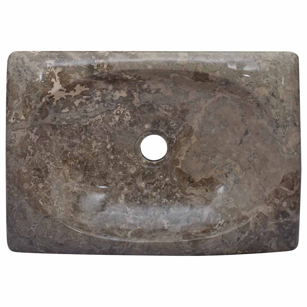 Νιπτήρας Γκρι 50 x 35 x 10 εκ. Μαρμάρινος - PAKOBAZAAR