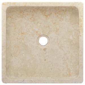 Νιπτήρας Κρεμ 40 x 40 x 10 εκ. Μαρμάρινος - PAKOBAZAAR