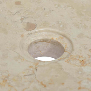 Νιπτήρας Κρεμ 40 x 40 x 10 εκ. Μαρμάρινος - PAKOBAZAAR