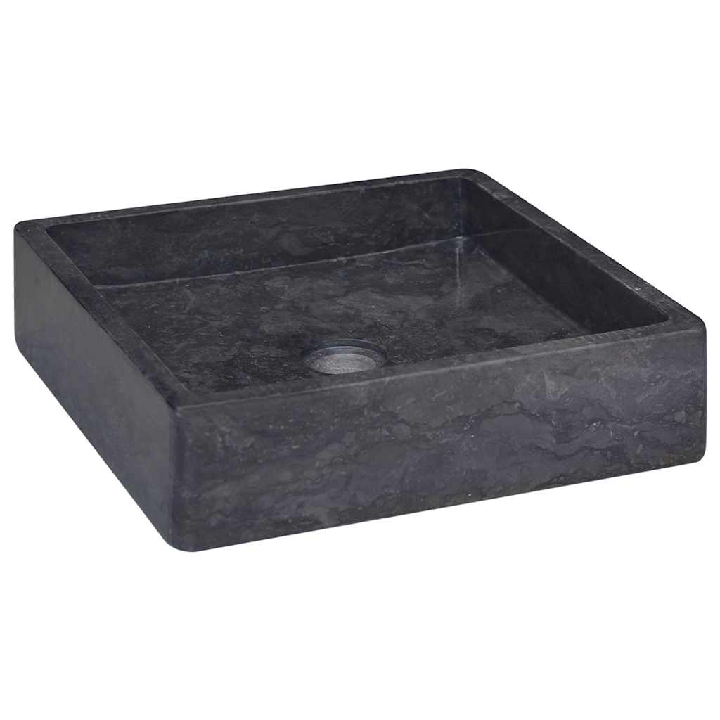 Νιπτήρας Μαύρος 40 x 40 x 10 εκ. Μαρμάρινος - PAKOBAZAAR