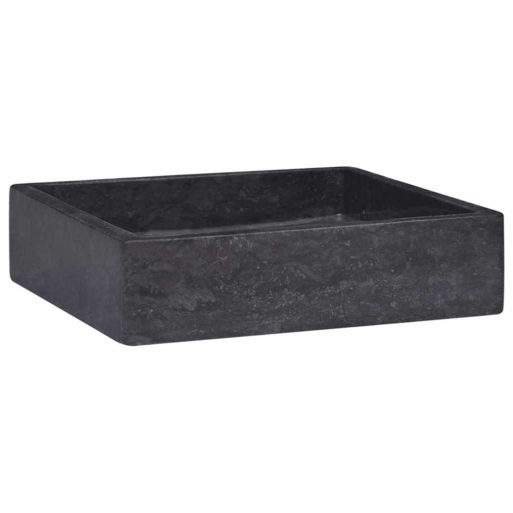 Νιπτήρας Μαύρος 40 x 40 x 10 εκ. Μαρμάρινος - PAKOBAZAAR