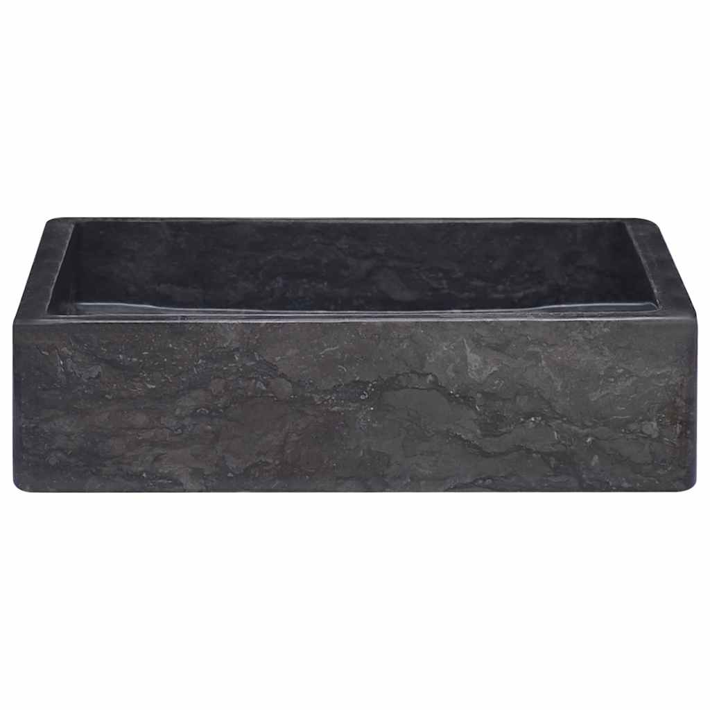 Νιπτήρας Μαύρος 40 x 40 x 10 εκ. Μαρμάρινος - PAKOBAZAAR
