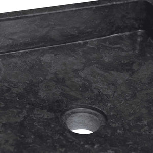 Νιπτήρας Μαύρος 40 x 40 x 10 εκ. Μαρμάρινος - PAKOBAZAAR