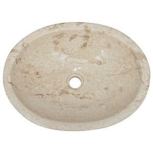 Νιπτήρας Κρεμ 53 x 40 x 15 εκ. Μαρμάρινος - PAKOBAZAAR