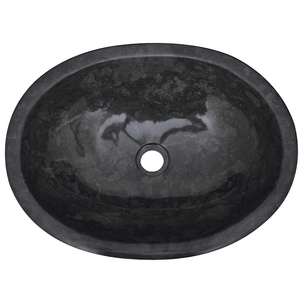 Νιπτήρας Μαύρος 53 x 40 x 15 εκ. Μαρμάρινος - PAKOBAZAAR