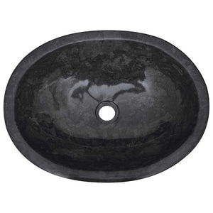 Νιπτήρας Μαύρος 53 x 40 x 15 εκ. Μαρμάρινος - PAKOBAZAAR