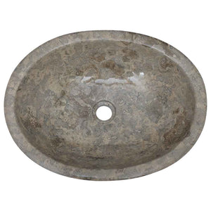 Νιπτήρας Γκρι 53 x 40 x 15 εκ. Μαρμάρινος - PAKOBAZAAR