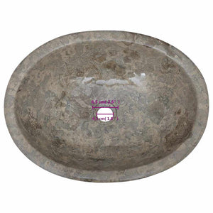 Νιπτήρας Γκρι 53 x 40 x 15 εκ. Μαρμάρινος - PAKOBAZAAR