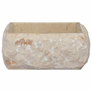 Νιπτήρας Κρεμ 30 x 30 x 13 εκ. Μαρμάρινος - PAKOBAZAAR