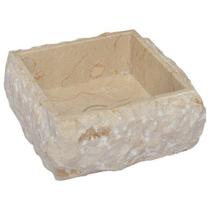 Νιπτήρας Κρεμ 30 x 30 x 13 εκ. Μαρμάρινος - PAKOBAZAAR