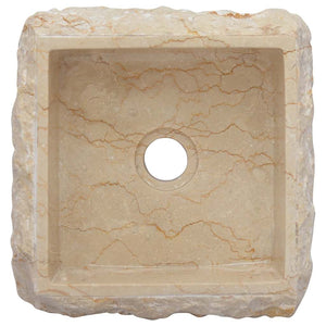 Νιπτήρας Κρεμ 30 x 30 x 13 εκ. Μαρμάρινος - PAKOBAZAAR