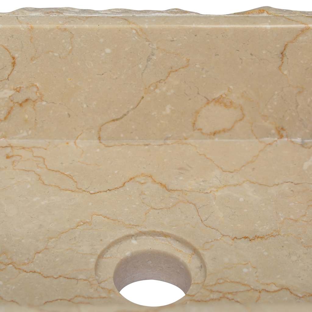 Νιπτήρας Κρεμ 30 x 30 x 13 εκ. Μαρμάρινος - PAKOBAZAAR