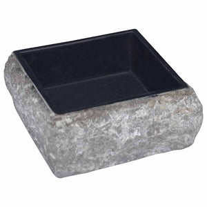 Νιπτήρας Μαύρος 30 x 30 x 13 εκ. Μαρμάρινος - PAKOBAZAAR