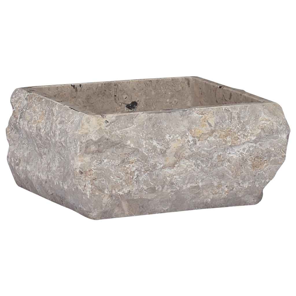 Νιπτήρας Γκρι 30 x 30 x 13 εκ. Μαρμάρινος - PAKOBAZAAR