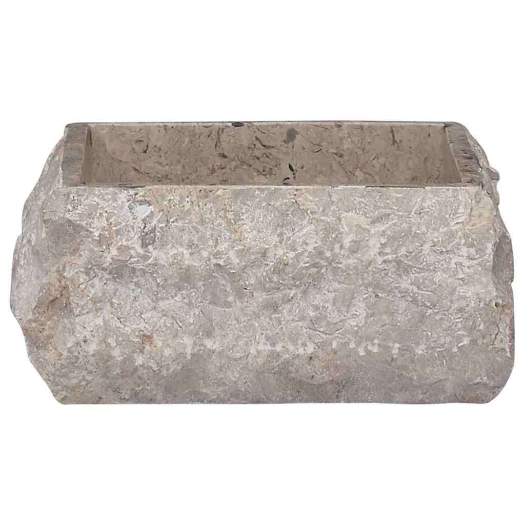 Νιπτήρας Γκρι 30 x 30 x 13 εκ. Μαρμάρινος - PAKOBAZAAR
