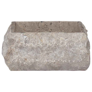 Νιπτήρας Γκρι 30 x 30 x 13 εκ. Μαρμάρινος - PAKOBAZAAR