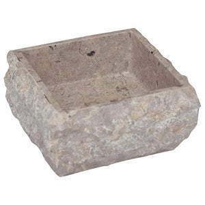 Νιπτήρας Γκρι 30 x 30 x 13 εκ. Μαρμάρινος - PAKOBAZAAR