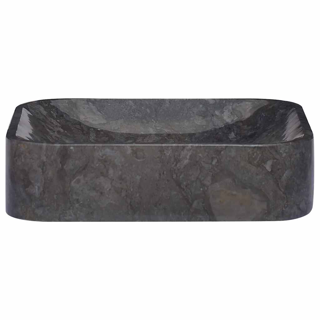 Νιπτήρας Μαύρος 40 x 40 x 10 εκ. Μαρμάρινος - Pakobazaar