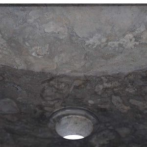 Νιπτήρας Μαύρος 40 x 40 x 10 εκ. Μαρμάρινος - Pakobazaar