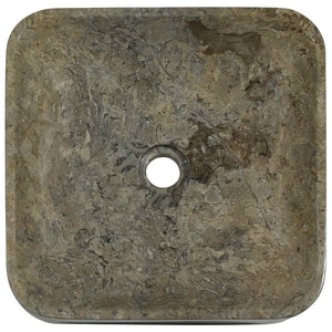 Νιπτήρας Γκρι 40 x 40 x 10 εκ. Μαρμάρινος - PAKOBAZAAR