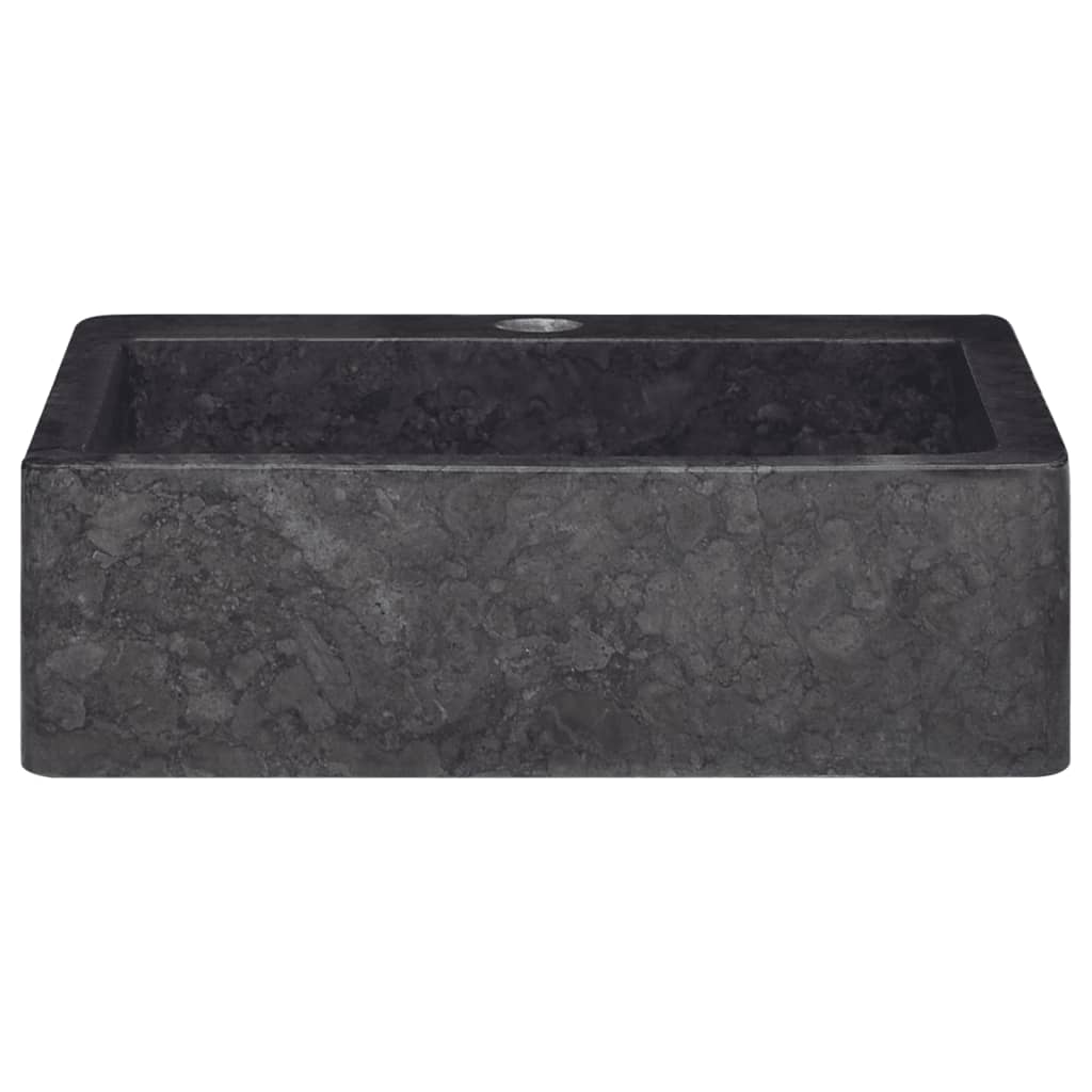 Νιπτήρας Μαύρος 40 x 40 x 12 εκ. Μαρμάρινος